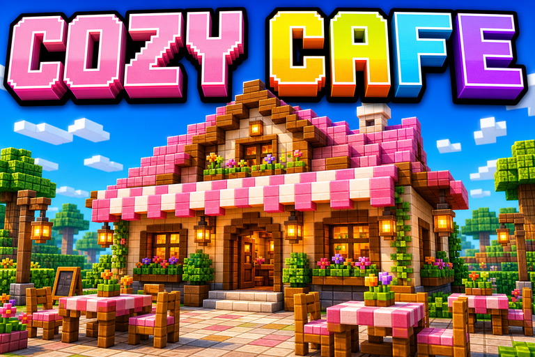 Cat Cafe preview for Minecraft Bedrock