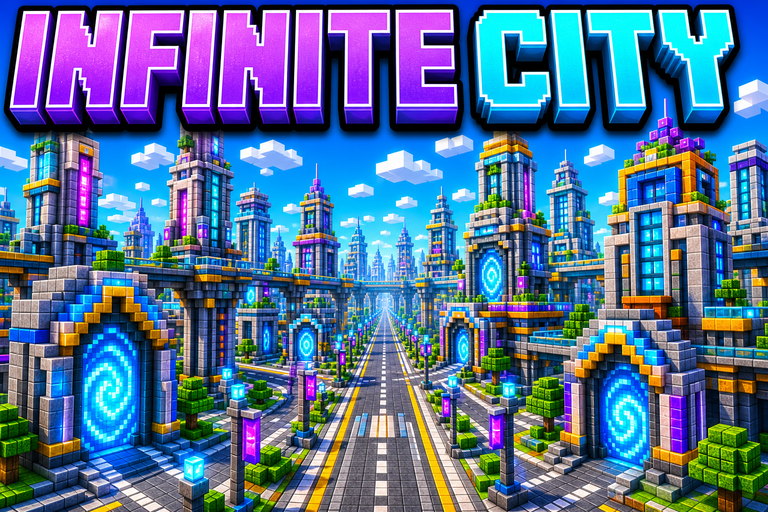 City of Infinite JAVA+BEDROCK preview for Minecraft Bedrock