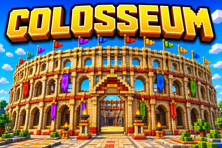 Colosseum RealSurvival preview for Minecraft Bedrock