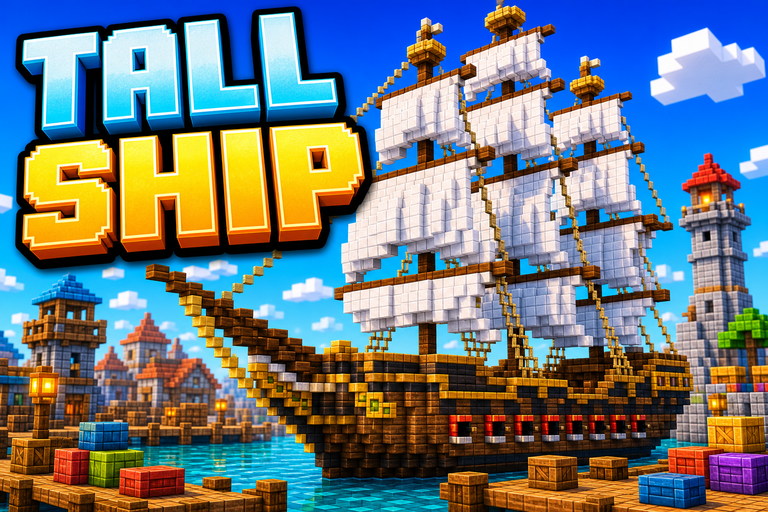 East Indiaman Sailing Ship preview for Minecraft Bedrock