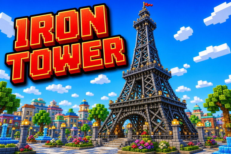 Eiffel Tower preview for Minecraft Bedrock