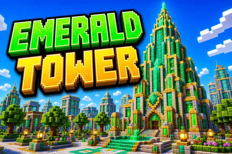 Emerald State Building preview for Minecraft Bedrock