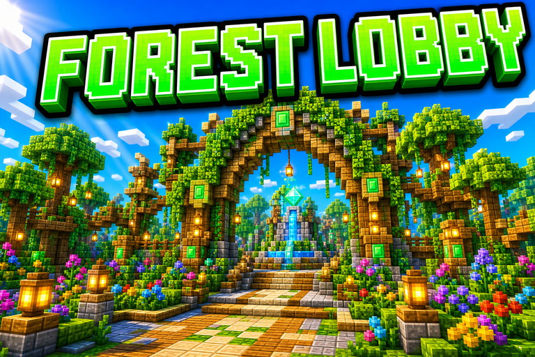 Epic forest lobby preview for Minecraft Bedrock