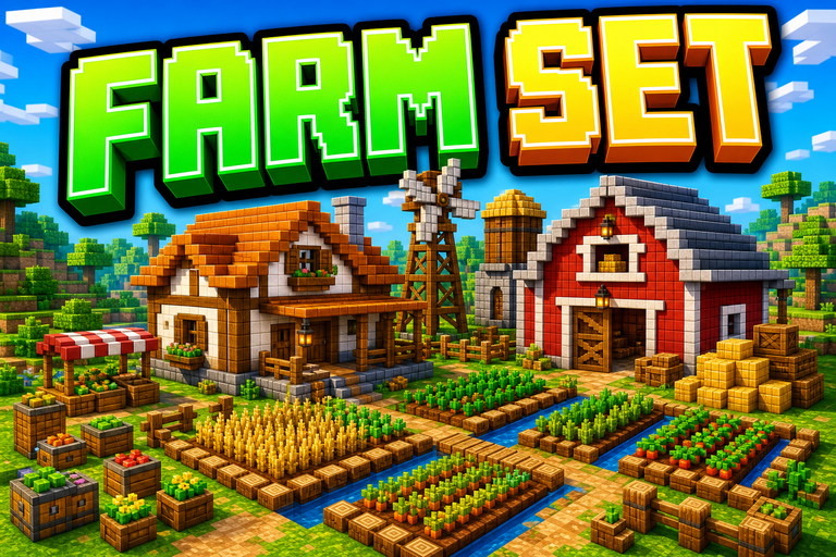 Farming pack preview for Minecraft Bedrock