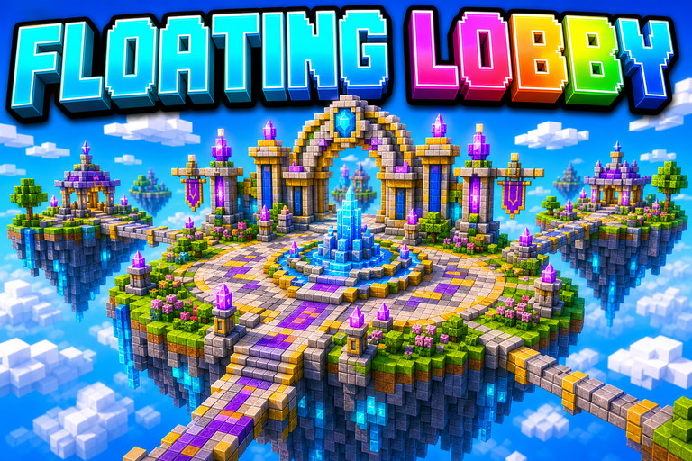 Floating island lobby preview for Minecraft Bedrock