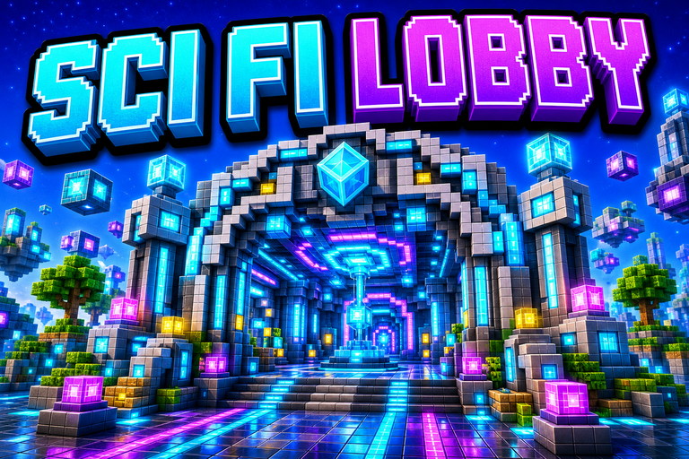 Free lobby! Lost SCI-FI preview for Minecraft Bedrock