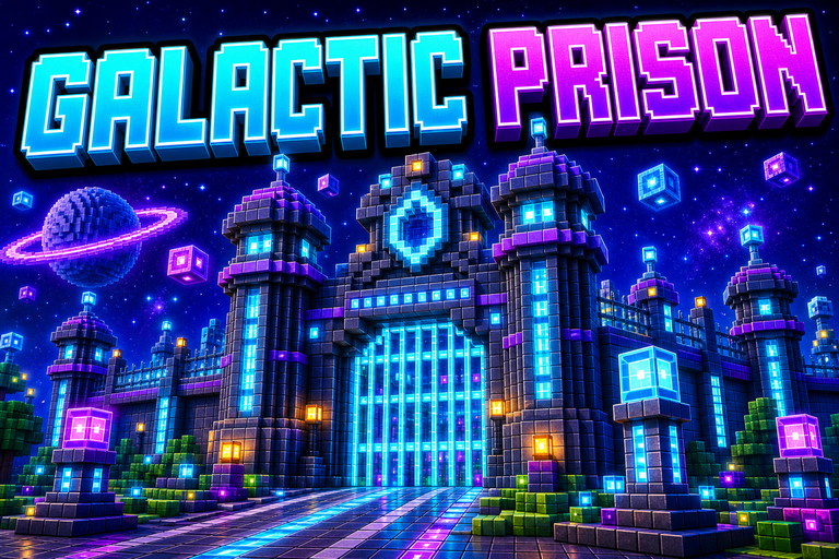 Galactic Prison spawn preview for Minecraft Bedrock