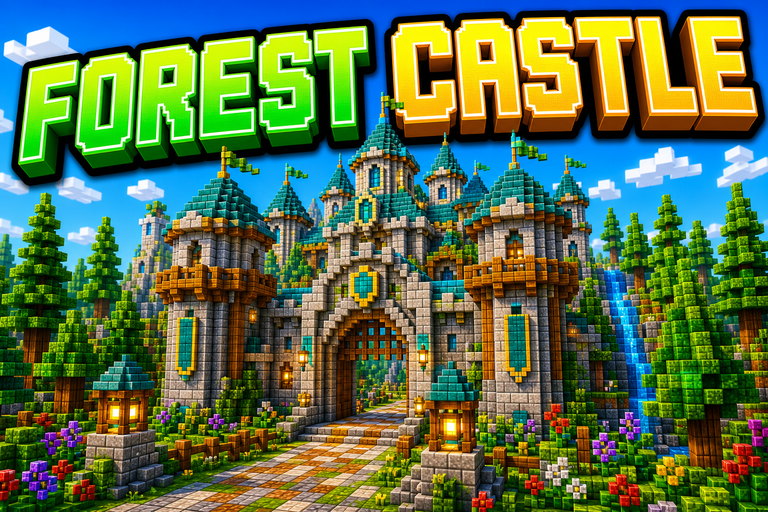 Gołuchów Castle preview for Minecraft Bedrock