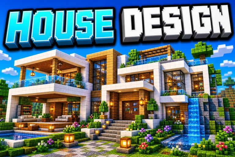 House Design preview for Minecraft Bedrock