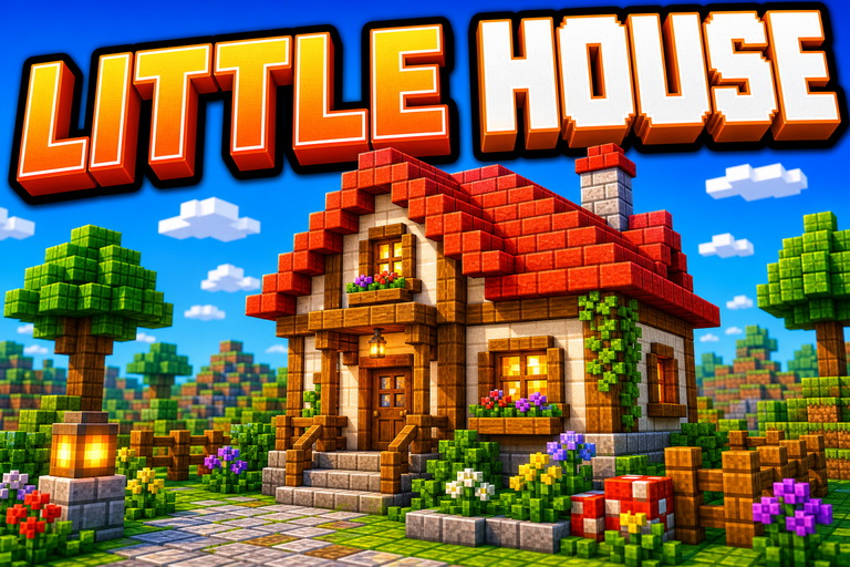 Little house preview for Minecraft Bedrock