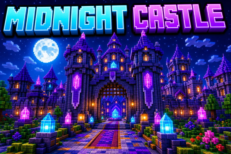 Midnight Castle preview for Minecraft Bedrock