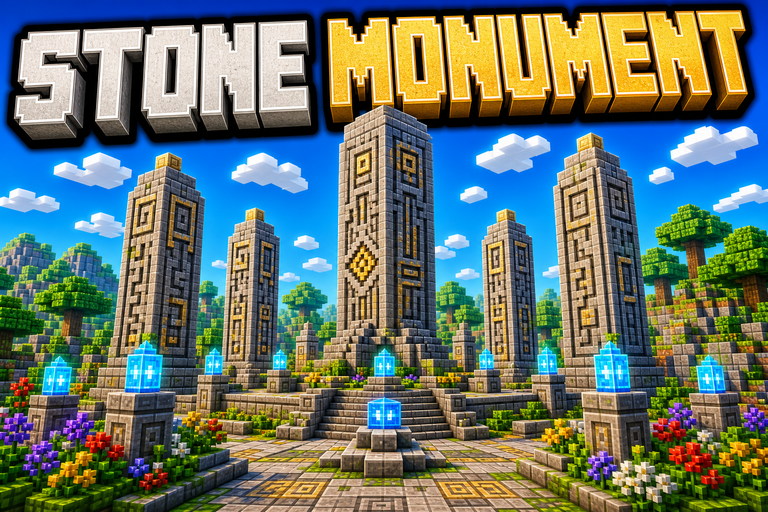 Moai Head Schematics preview for Minecraft Bedrock