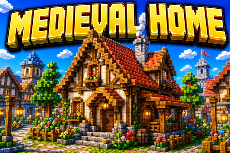 Simple Medieval Home preview for Minecraft Bedrock