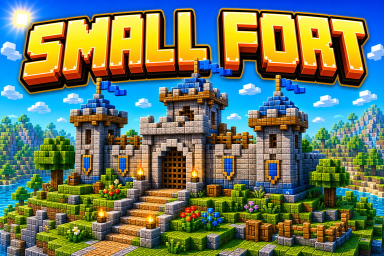 Small Medieval Fort preview for Minecraft Bedrock