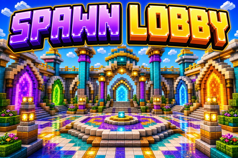 Spawn lobby preview for Minecraft Bedrock