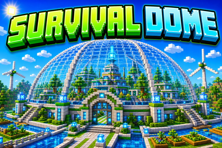 Survival dome preview for Minecraft Bedrock