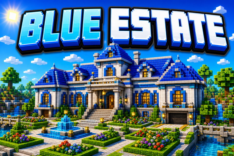 The Blue House (청와대) preview for Minecraft Bedrock