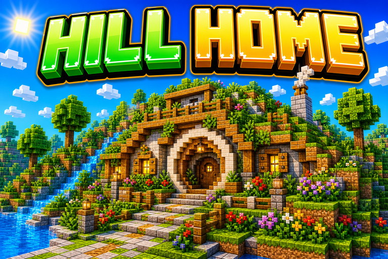 The hobbit house preview for Minecraft Bedrock