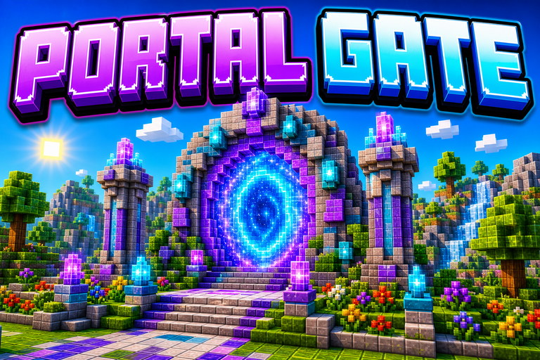 Valheim Portal Schematics preview for Minecraft Bedrock
