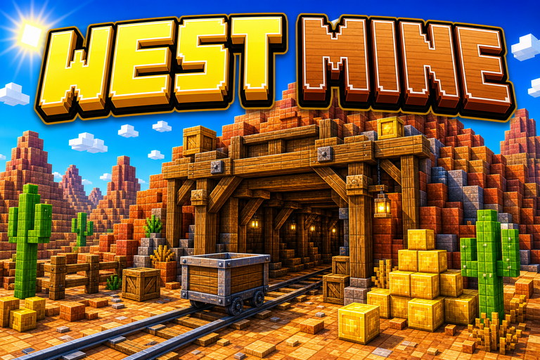 Wild West Mine preview for Minecraft Bedrock