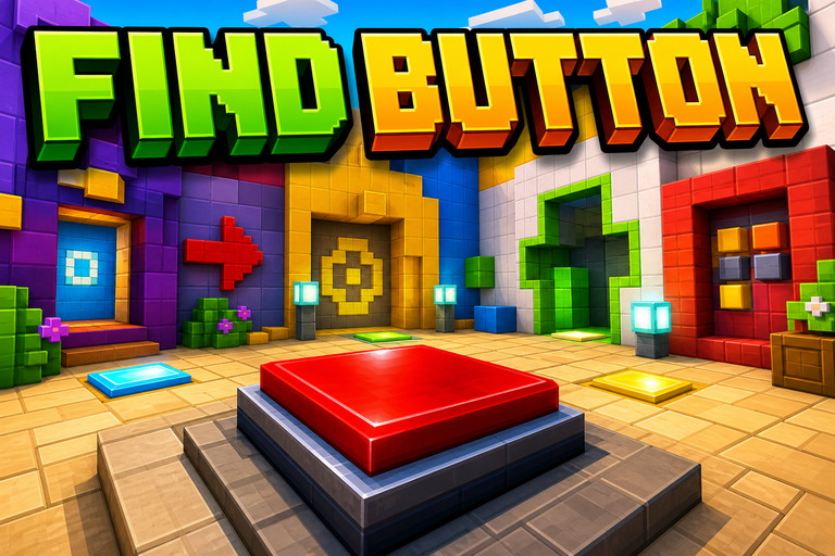 Husky's Find the Button map preview for Minecraft Bedrock