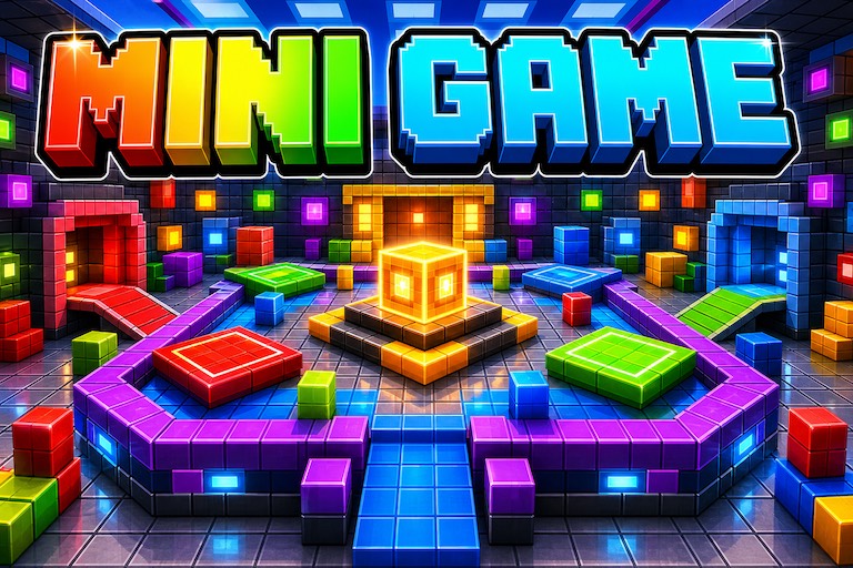 𝐔𝐥𝐭𝐢𝐦𝐚𝐭𝐞 𝐌𝐢𝐧𝐢 𝐆𝐚𝐦𝐞 𝐌𝐚𝐩 preview for Minecraft Bedrock