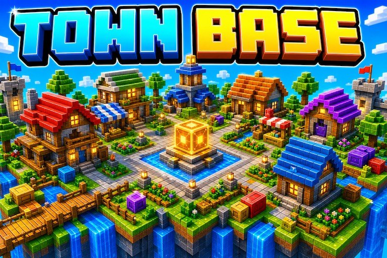 Joshua's Town Map preview for Minecraft Bedrock
