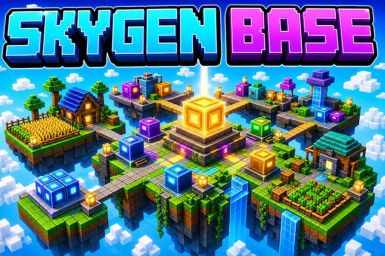 Kitty's SkyGen Map V3.3 preview for Minecraft Bedrock