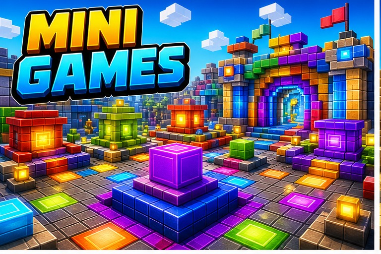 Minigames MAP preview for Minecraft Bedrock