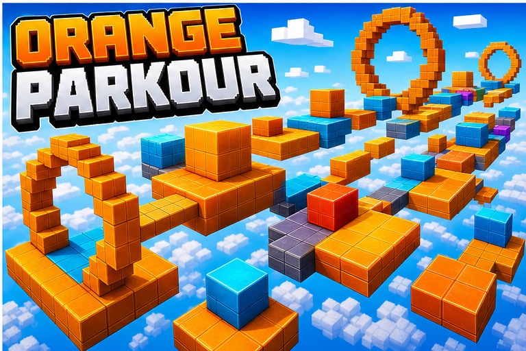Narancs Parkour preview for Minecraft Bedrock