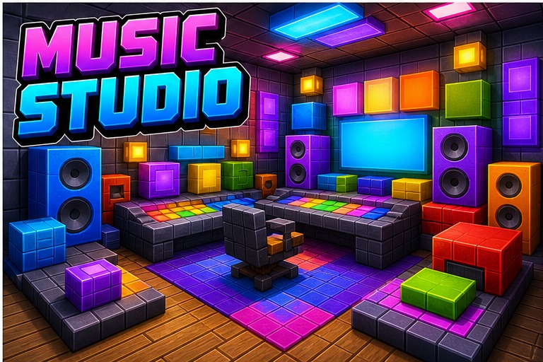 Noteblock Studio Map preview for Minecraft Bedrock