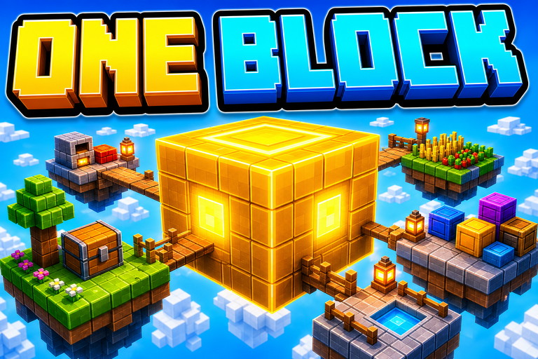 Oneblock preview for Minecraft Bedrock