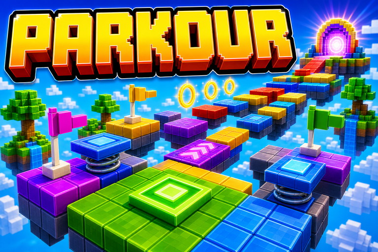 Parkour preview for Minecraft Bedrock