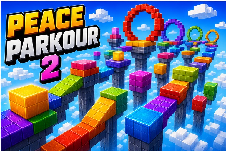Peacekraft Parkour Version 2 preview for Minecraft Bedrock