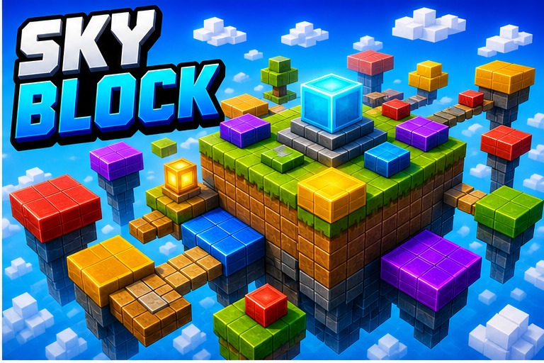 Sky Block preview for Minecraft Bedrock