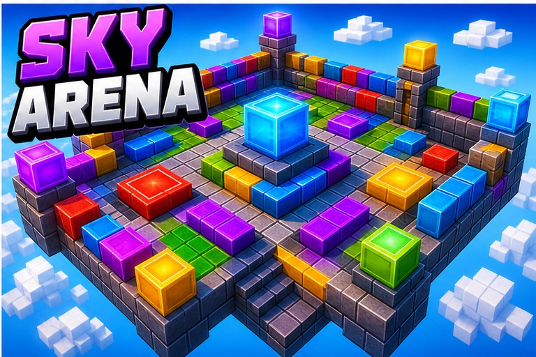Skywars Alien map preview for Minecraft Bedrock