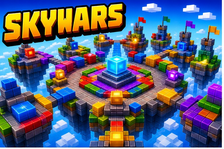 Skywars Map preview for Minecraft Bedrock