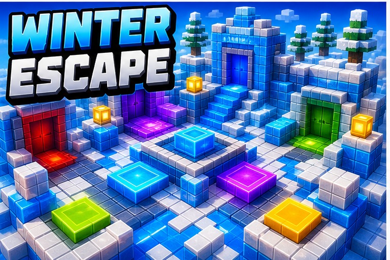 Snowman Escape Room preview for Minecraft Bedrock