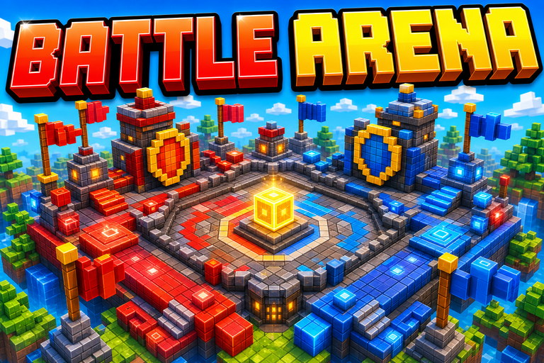 The Arena 2 Player Build Map preview for Minecraft Bedrock