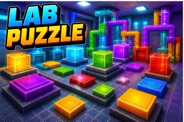 The Lab Puzzle Map by ZedBuilds preview for Minecraft Bedrock
