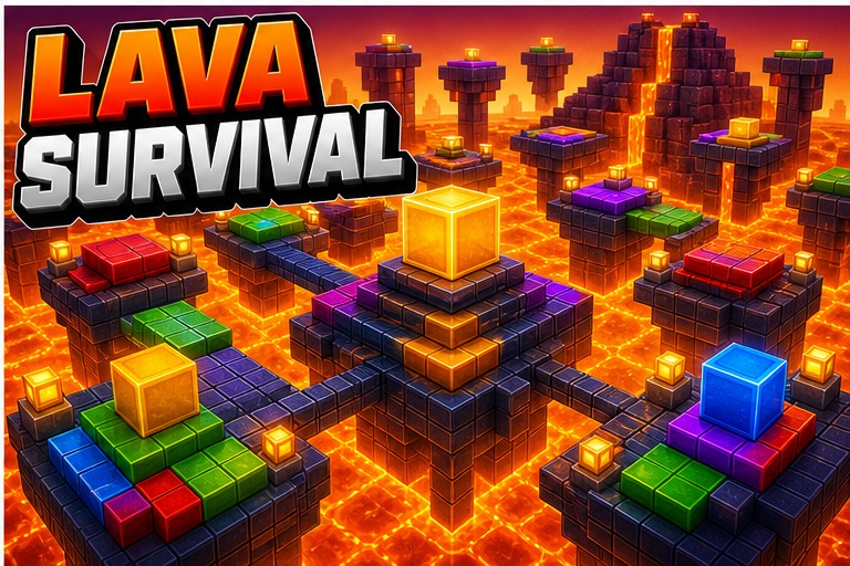The lava survivor preview for Minecraft Bedrock