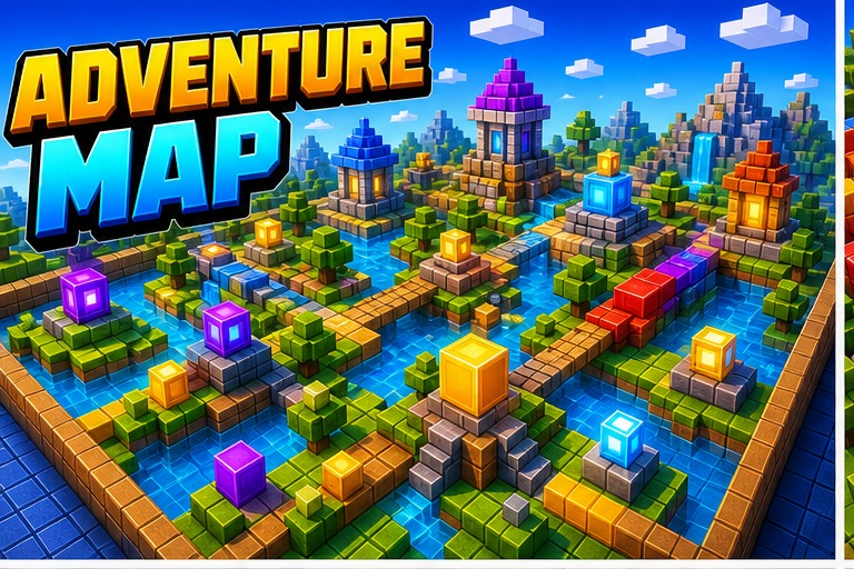 The Map preview for Minecraft Bedrock