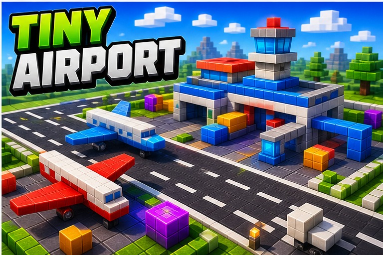 Tiny Airport Map preview for Minecraft Bedrock