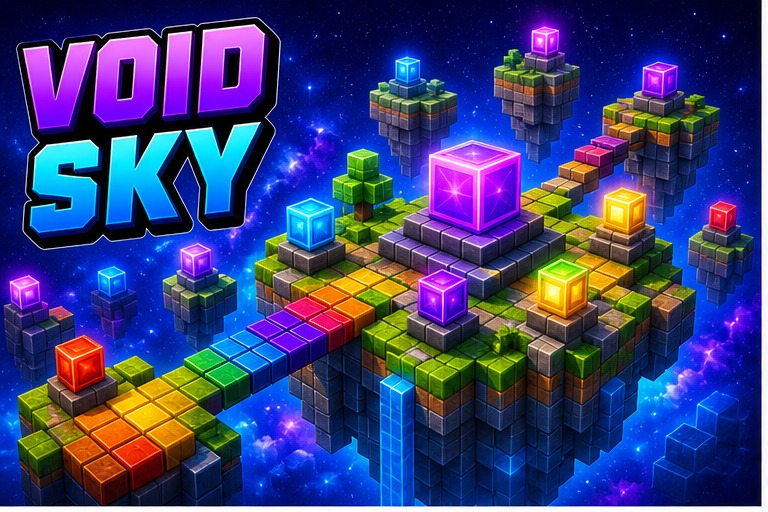 Void Skyblock preview for Minecraft Bedrock