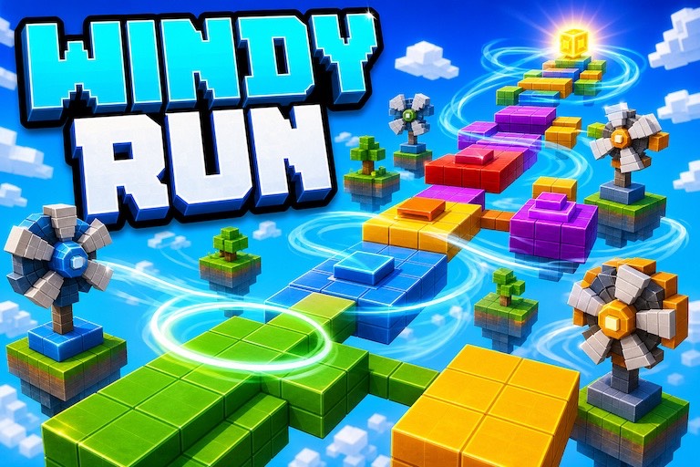 WINDY PARKOUR Map preview for Minecraft Bedrock