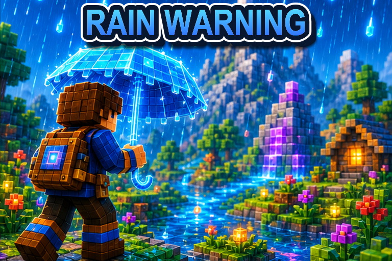 Beware the Rain Add-on preview for Minecraft Bedrock