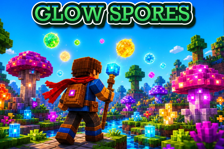Creeper Spores Addon preview for Minecraft Bedrock