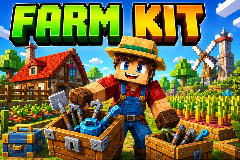 Farmer Dweller Add-on preview for Minecraft Bedrock