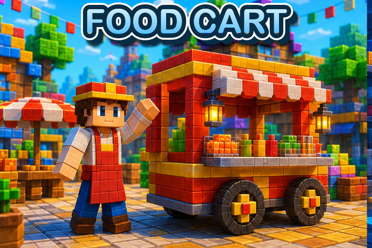 Gerobak Ayam Geprek Add-on preview for Minecraft Bedrock