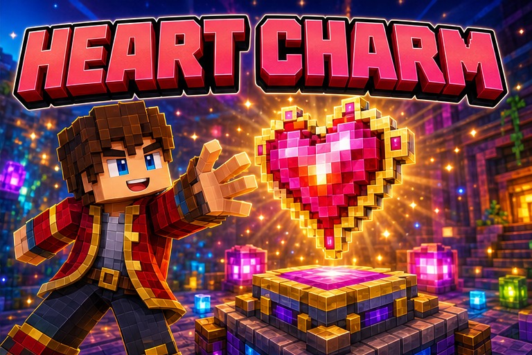 Heart Enchanted Apple Addon preview for Minecraft Bedrock